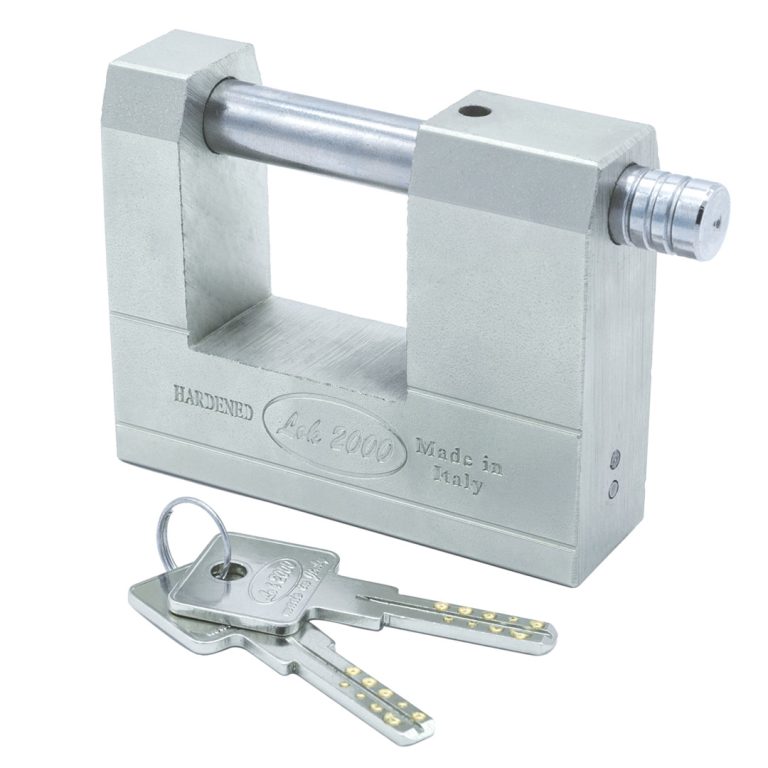 Lucchetto monoblocco con spacco maggiorato